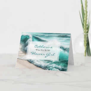 Wirst du mein Blumenmädchen sein?   Hochzeitsvorsc Karte