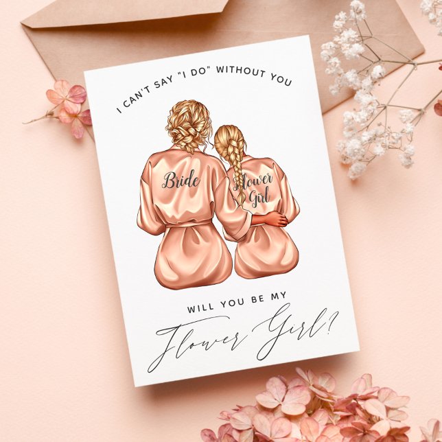 Wirst du mein Blumenmädchen sein? Mädchen aus Seid Einladung (Von Creator hochgeladen)