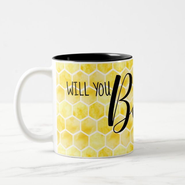 Wirst du mein Brautparty-Geschenk-Thema sein? Zweifarbige Tasse (Links)