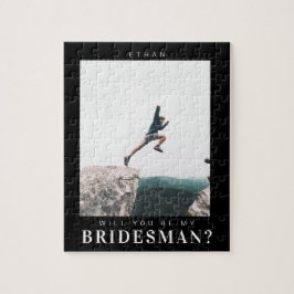 Wirst du mein Bridesman sein? Minimalistisches mod