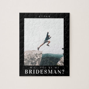 Wirst du mein Bridesman sein? Minimalistisches mod