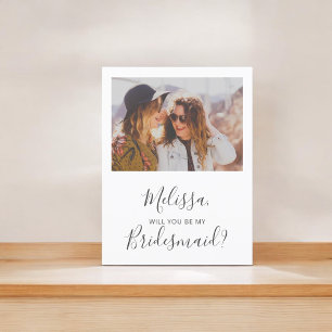 Wirst du mein einfaches Foto sein? Einladungspostkarte