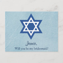 Wirst du mein Jude in Bridesmaid sein? Einladungspostkarte