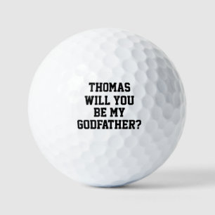 Wirst du mein Pate werden? Vorschlag für einen Gol Golfball