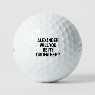 Wirst du mein Pate werden? Vorschlag für Patenelte Golfball