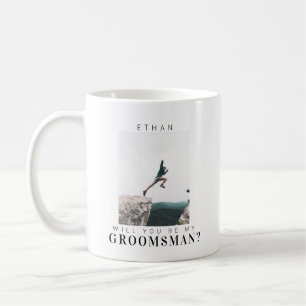 Wirst du mein Trauzeuge sein? Minimalistische mode Kaffeetasse