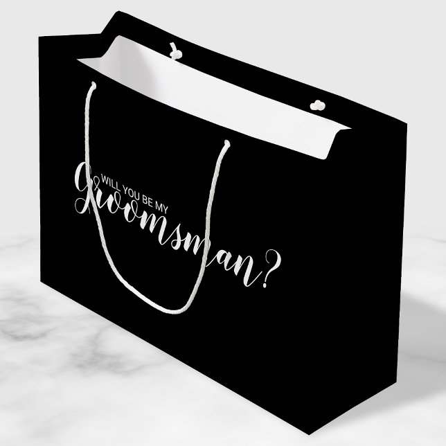 Wirst du mein Trauzeuge sein? Neuer Vorschlag Große Geschenktüte (Von Creator hochgeladen)