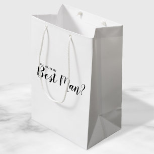 Wirst du mein Trauzeuge sein? Neuer Vorschlag Mittlere Geschenktüte