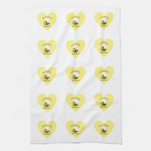 Wirst du mein Valentingeles Herz sein? Küchentuch