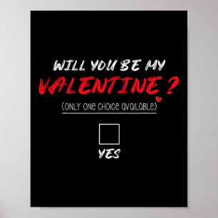 Wirst du mein Valentins-Shirt sein Poster