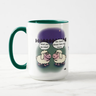 Wirst du mein Valentinsgruß großer Becher Tasse