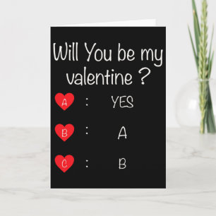Wirst du mein Valentinstag1 sein Karte