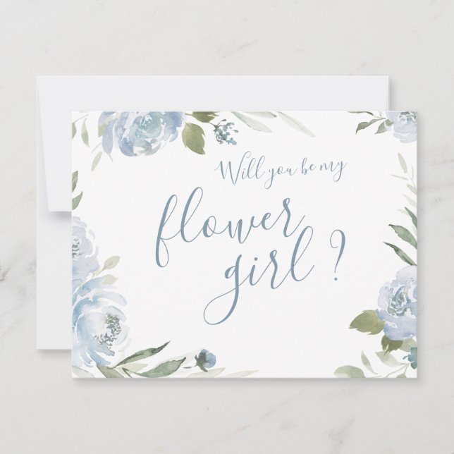 Wirst du meine Blume sein, meine Freundin, die dus Einladung (Vorderseite)
