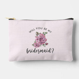 Wirst du meine Brautjungfer Kosmetiktasche zur Anf Zubehörtasche