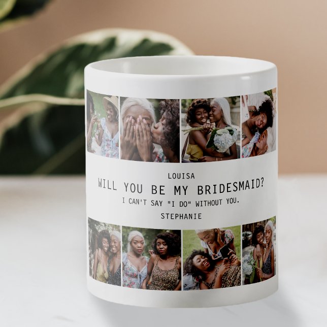 Wirst du meine Brautjungfer sein? | Foto-Raster-An Kaffeetasse (Von Creator hochgeladen)