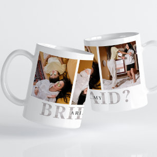 Wirst du meine Brautjungfer sein? Personalisierter Kaffeetasse