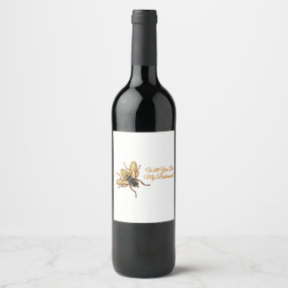 Wirst du meine Brautjungfer sein? Wein Etikett