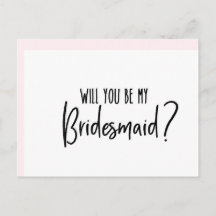 Wirst du meine Brautjungfrau sein, Bridesmaid Card