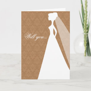Wirst du meine Bridesmaid-Karte sein? Einladung