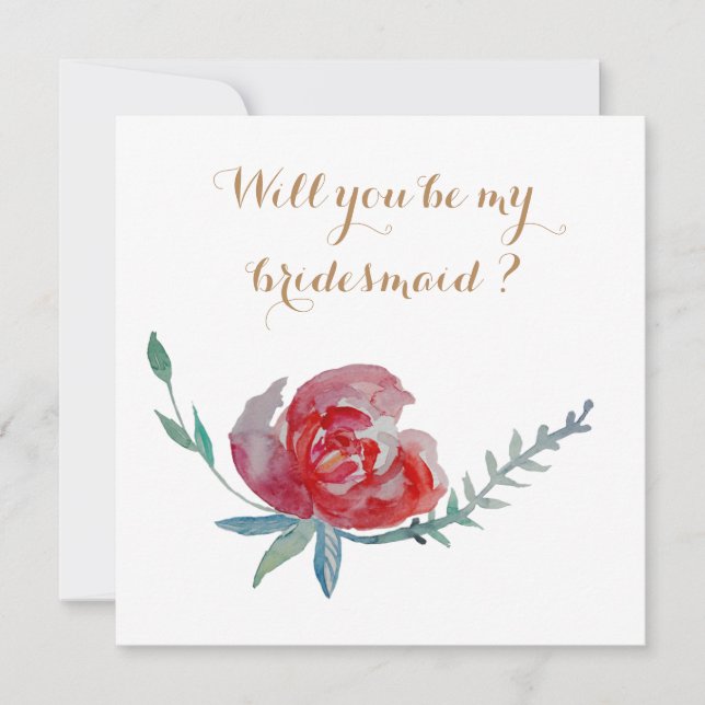 Wirst du meine Bridesmaid-Karte sein? Einladung (Vorderseite)