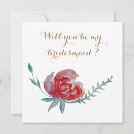 Wirst du meine Bridesmaid-Karte sein? Einladung