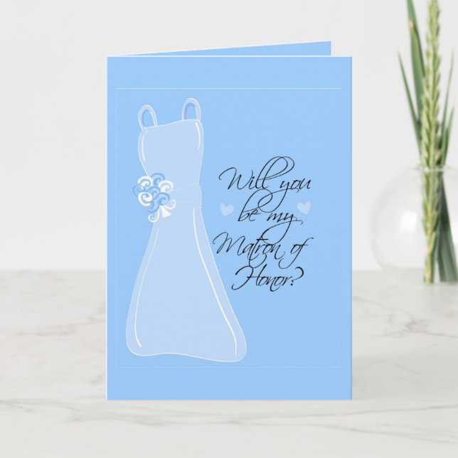 "Wirst du meine Ehrenmatrone sein?" Einladung (Vorderseite)