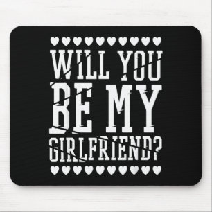 Wirst du meine Freundin sein, Valentinstag Mousepad