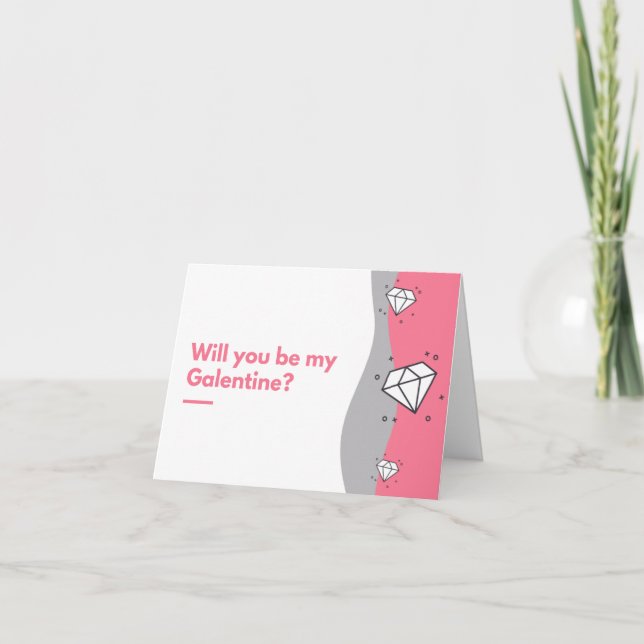 Wirst du meine Galentine sein? Einladung (Vorderseite)