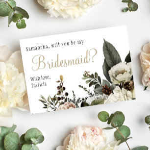 Wirst du meine Hochzeit mit Blumenzwiebeln sein? Einladung