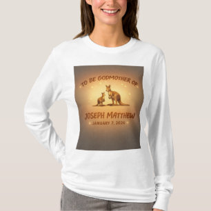 Wirst du meine Patentante sein?“ Känguru-Andenken- T-Shirt