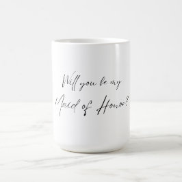 Wirst du meine Trauzeugin sein? MOH-Vorschlag Kaffeetasse
