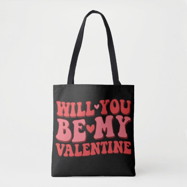 Wirst du meine Valentine-Totentasche sein? Tasche (Vorderseite)