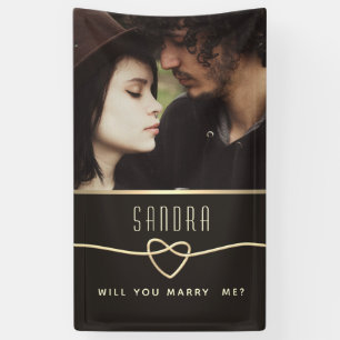 Wirst du mich heiraten Banner