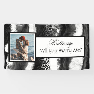 Wirst du mich heiraten Benutzerdefinierter Namensa Banner