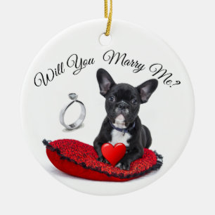 Wirst du mich heiraten Keramik-Ornament Keramik Ornament