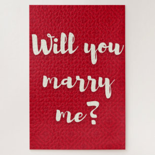 Wirst du mich heiraten? Valentins-Jigsaw-Puzzle