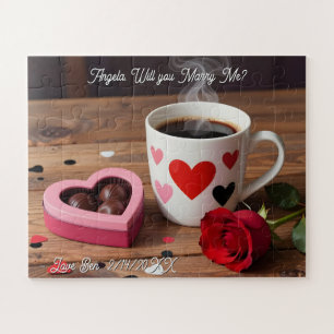 Wirst du mich heiraten? Valentinstagsantrag