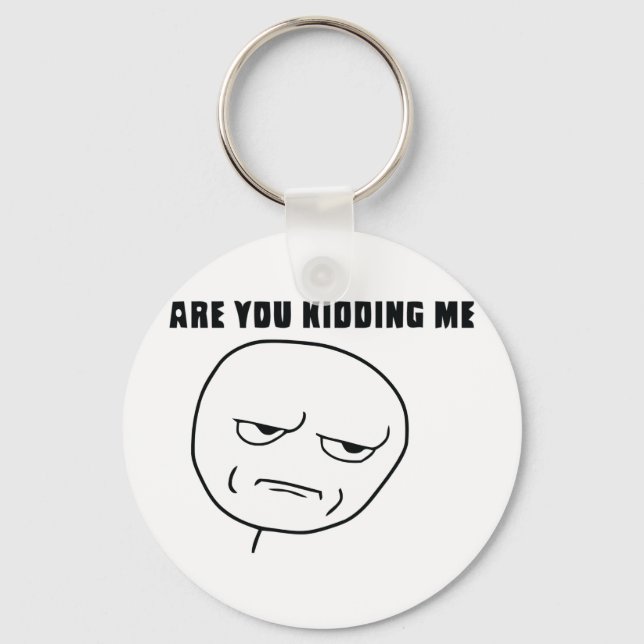 Wirst du mir Rage Face Meme entführen? Schlüsselanhänger (Vorderseite)