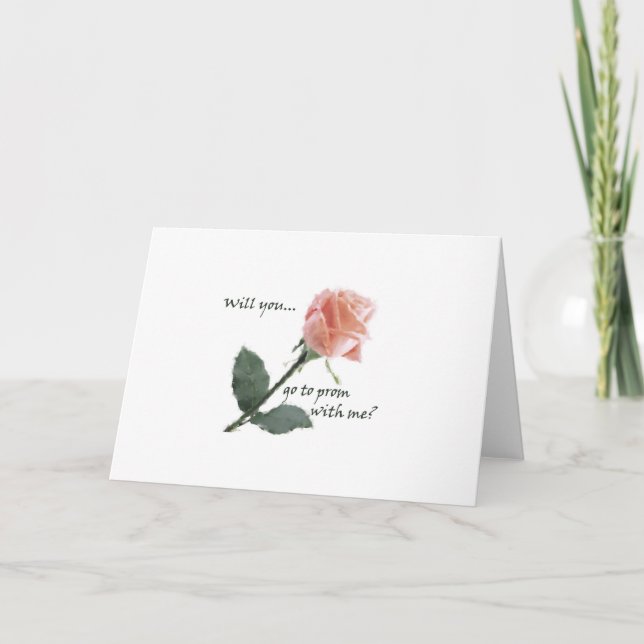 Wirst du mit mir Prom fahren? Karte (Vorderseite)