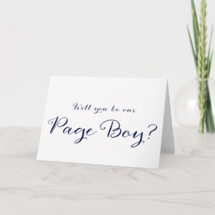 Wirst du unser Page-Boy-Hochzeitskarte Einladung
