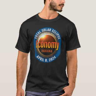 Wirtschaft Indiana IN Totale Sonnenfinsternis 2024 T-Shirt