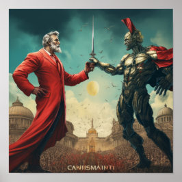 Wirtschaftliche Ideologien: Kapitalismus gegen kom Poster