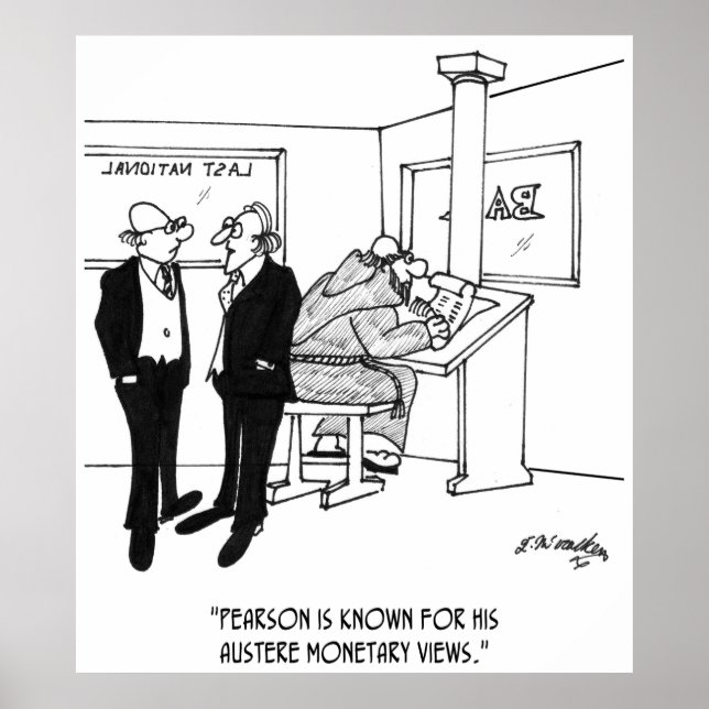 Wirtschaftlicher Cartoon 3996 Poster (Vorne)