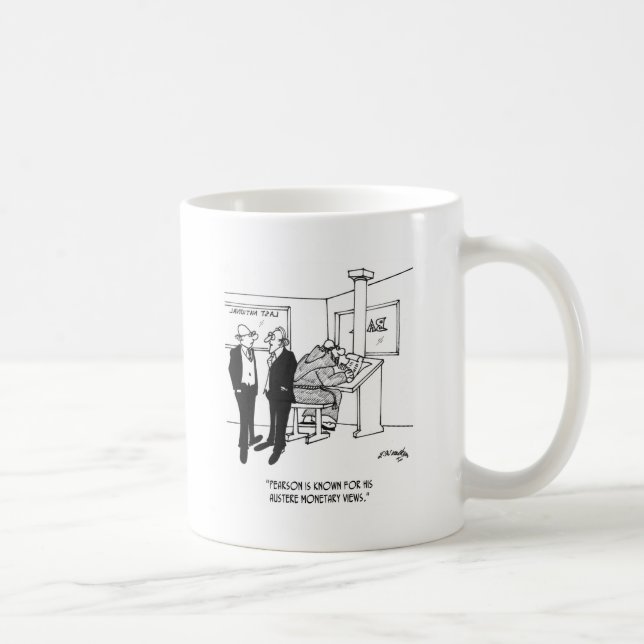 Wirtschafts-Cartoon 3996 Kaffeetasse (Rechts)
