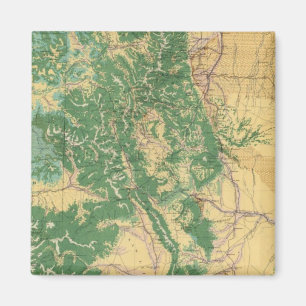 Wirtschaftskarte von Colorado Magnet