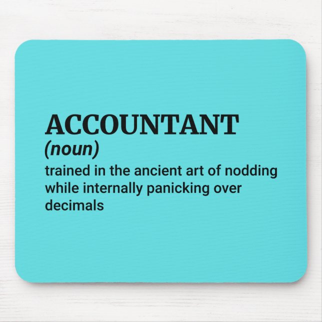 Wirtschaftsprüfer am Arbeitsplatz - Behalt es lust Mousepad (Vorne)