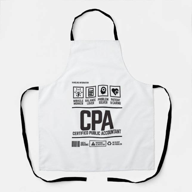 Wirtschaftsprüfer (CPA) Schürze (Vorderseite)