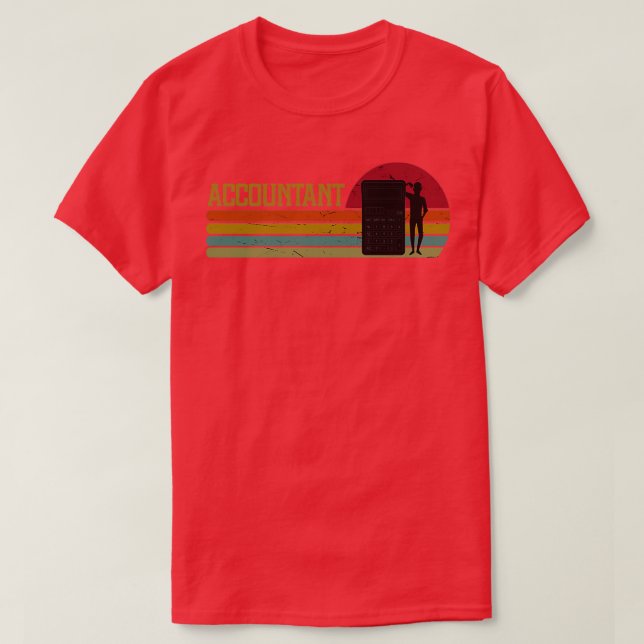 Wirtschaftsprüfer Gift Buchhalter Job-Buchhalter E T-Shirt (Design vorne)