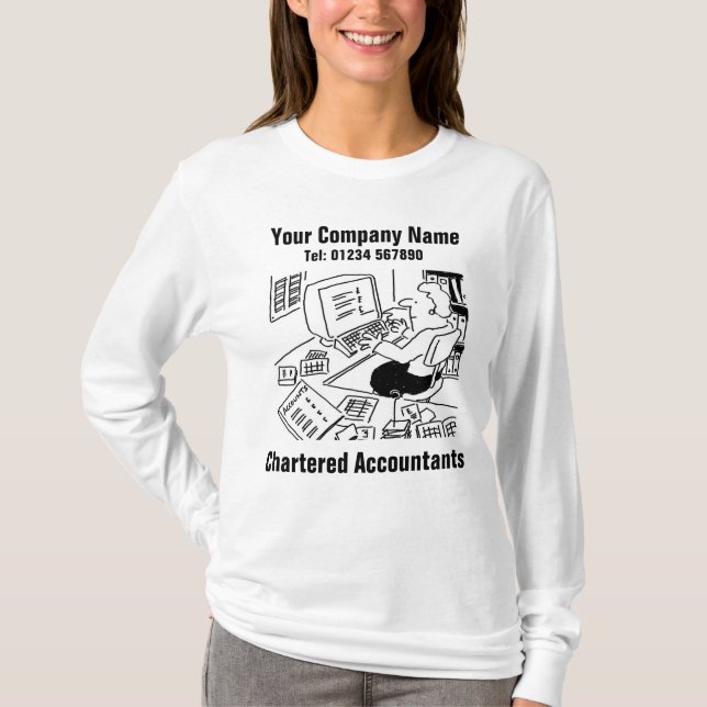Wirtschaftsprüfer im Cartoon des Amtes T-Shirt (Vorderseite)