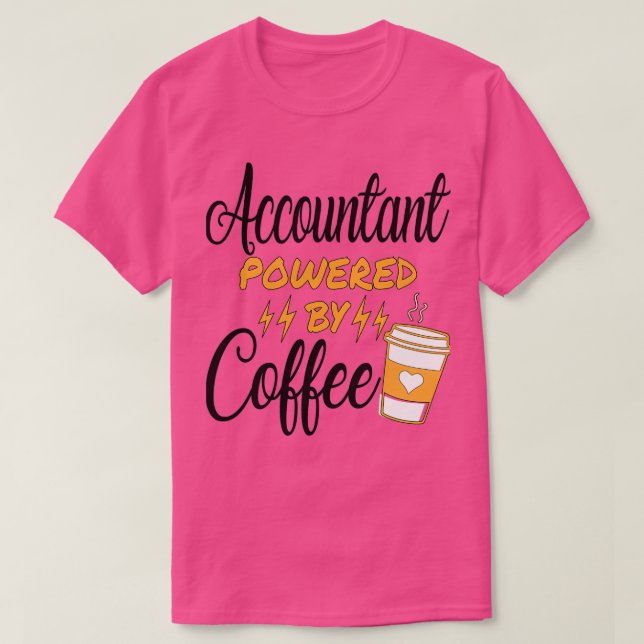 Wirtschaftsprüfer mit Kaffee T-Shirt (Design vorne)